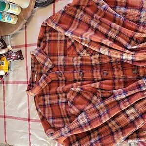 Maurices Fleece Flannel Shirt